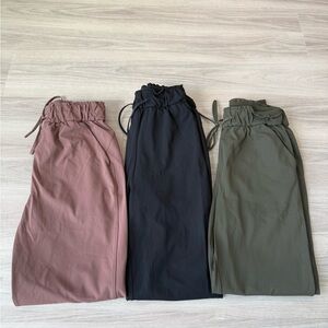 3 Lululemon Stretch High-Rise Joggers
